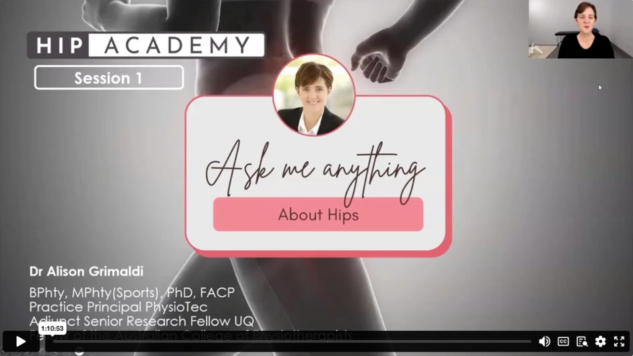 Aug 2023 - 1 Hip Academy Meeting 14: Aug 2023 - Ask Me Anything Session (Session 1)