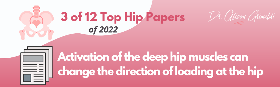 Banner Graphic 2 - 3 of 12 - deep hip muscles and hip joint loads