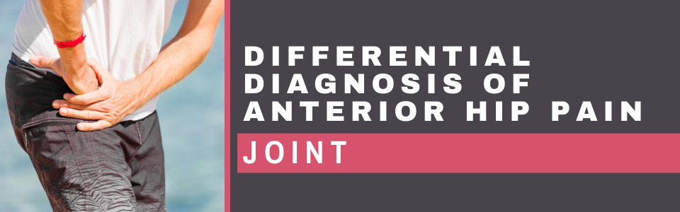 Differential Diagnosis of Anterior Hip Pain - 1. Joint