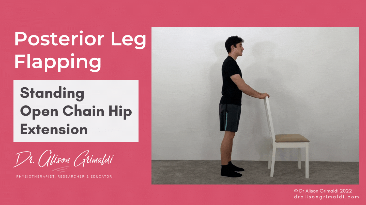 Posterior Leg Flapping - Standing Open Chain Hip Extension