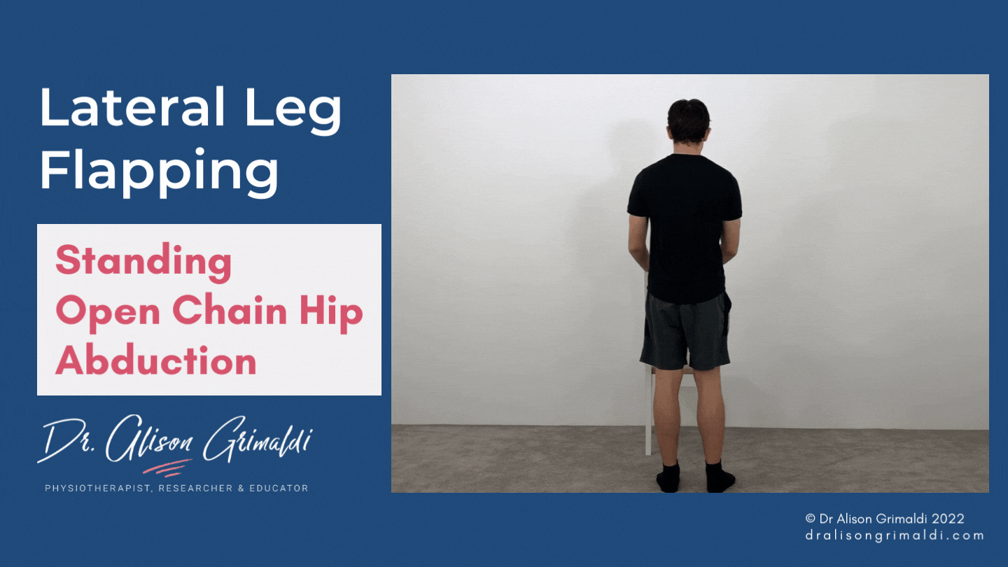 Lateral Leg Flapping - Standing Open Chain Hip Abduction