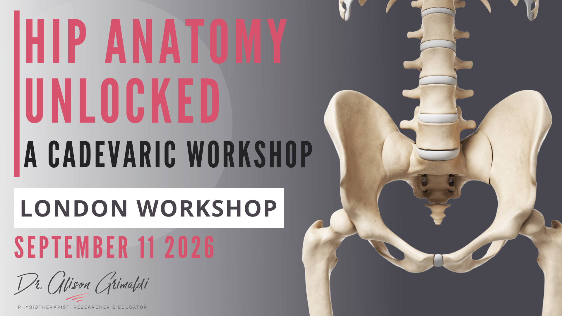 HIP ANATOMY UNLOCKED - A CADEVARIC WORKSHOP - London 2026
