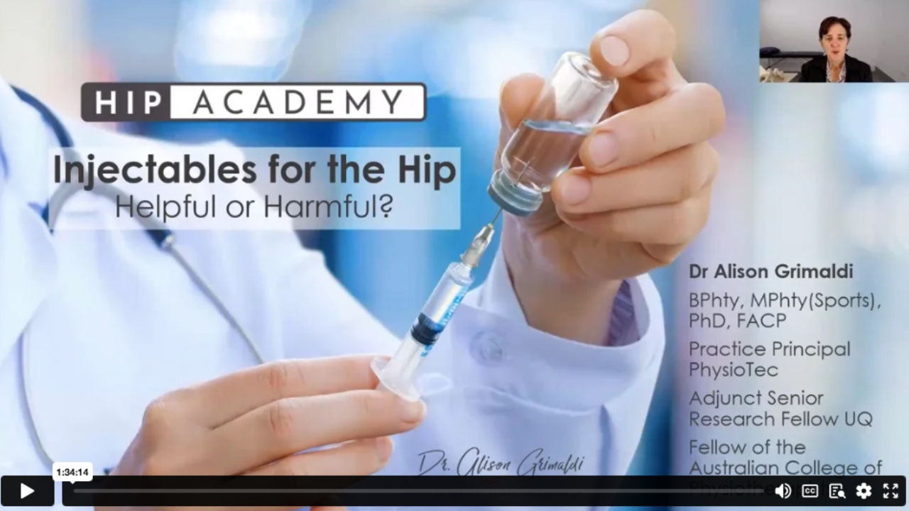Jun 2023 - 1 Hip Academy Meeting 13: Jun 2023 - Hip Injectables - Helpful or Harmful? (Session 1)