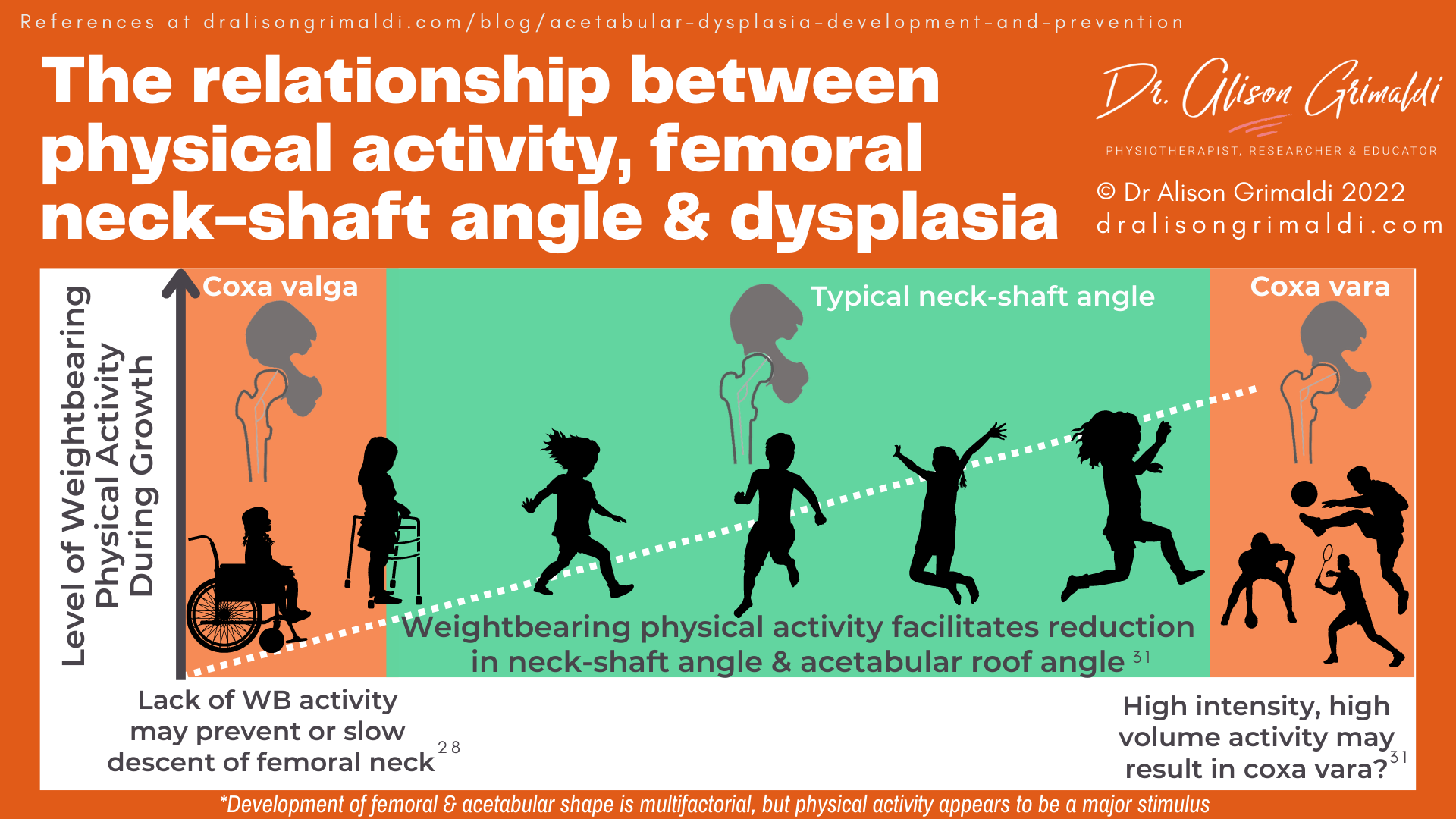 The relationship between physical activity, femoral neck-shaft angle & dysplasia