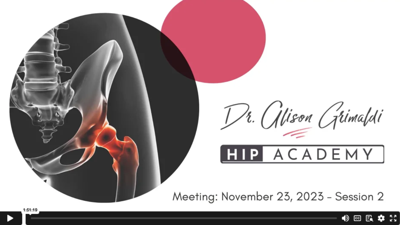 Nov 2023 - 2 Hip Academy Meeting 15: Nov 2023 - Member Case Sharing Sessions (Session 2)